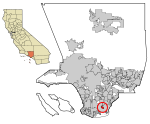 LA County Incorporated Areas Signal Hill highlighted